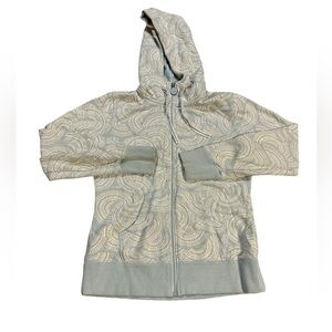 The North Face Gray and Cream Hoodie